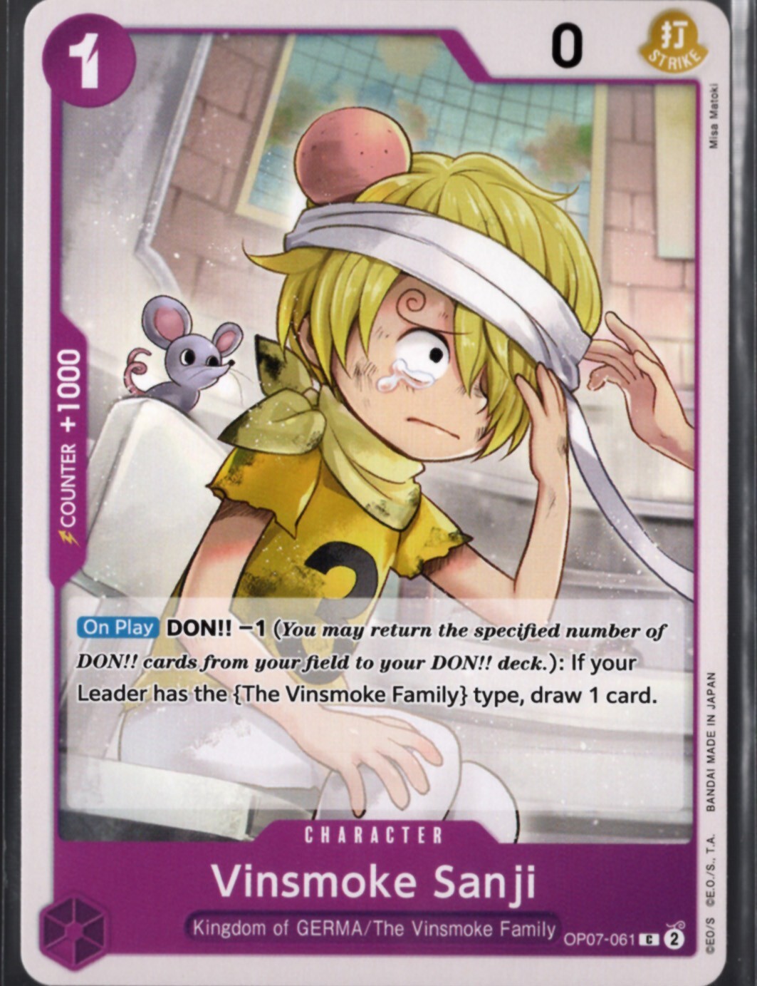 Vinsmoke Sanji Common One Piece English 500 Years in the Future #OP07-061
