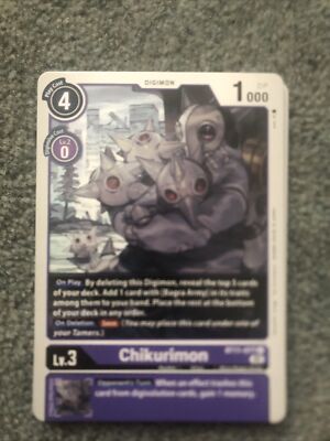 Chikurimon BT11-077 U - Purple - Dimensional Phase - Digimon CCG