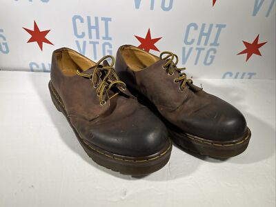 Vintage Martens 1561 Made in England Brown Leather Oxfords Men's Size  10