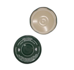 50 CAPSULE TAPPI TWIST-OFF CON FLIP VERDE X BARATTOLI VETRO  DIAMETRO53-63-70-82