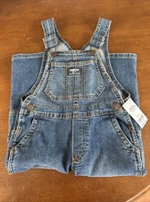 NWT OshKosh Blue Denim Overalls For Toddlers Size 3t/3A