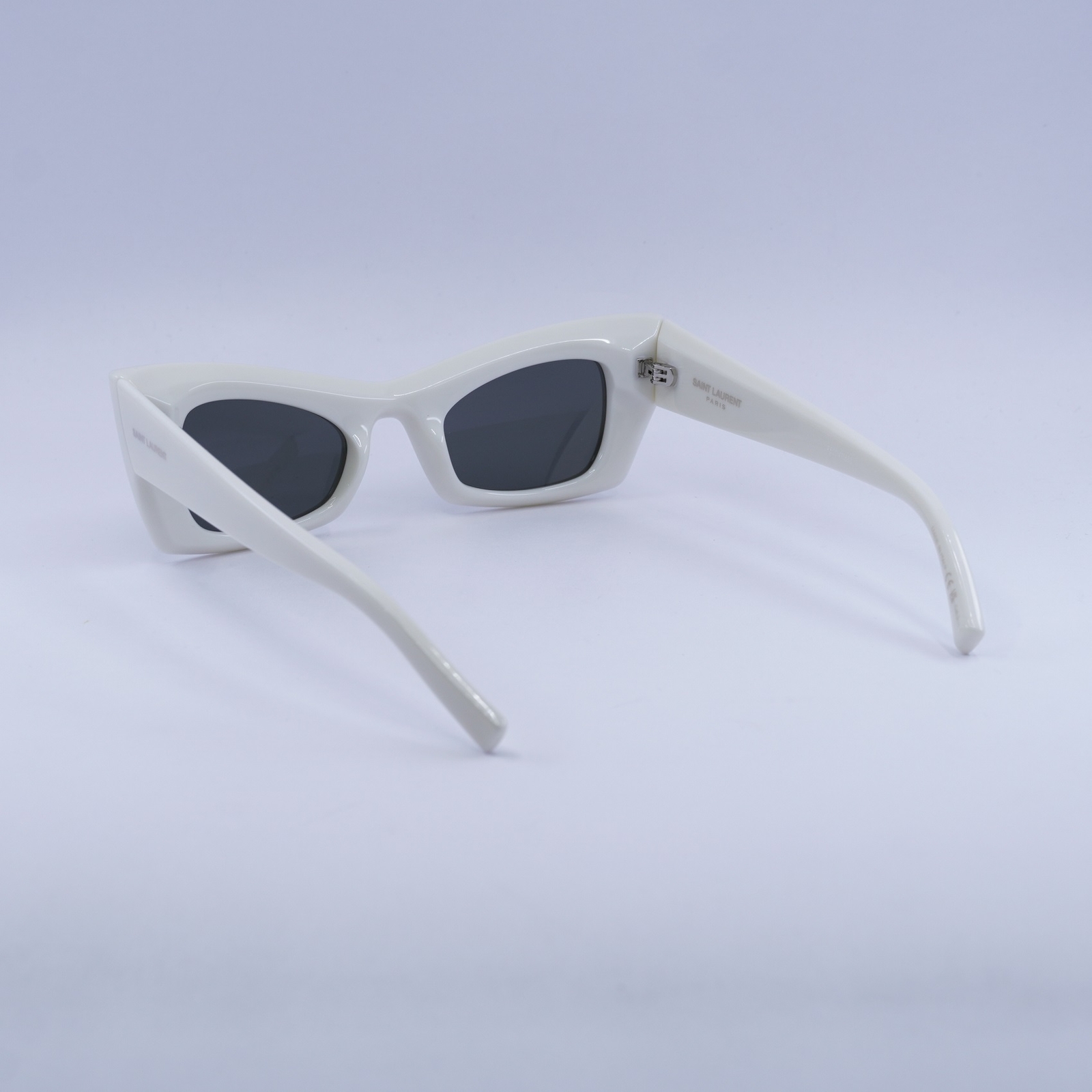 Occhiali da sole Saint Laurent SL702 003 avorio grigio 49 23 145 nuovi autentici