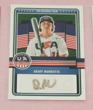 BRADY MURRIETTA 2023 PANINI USA STARS & STRIPES AUTO #15U-BM