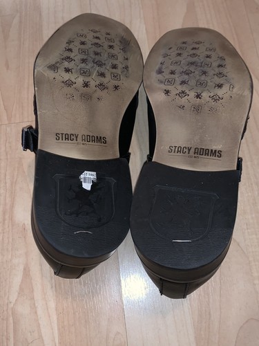 Mocasines negros Stacy Adams para hombre Halsey talla 8M estilo 25754 - Imagen 6 de 6