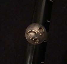 NEW Beautiful sterling silver 14 carat gold designer ring size 4.75