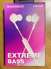 Magnavox Extreme Bass Bluetooth Earphones - White