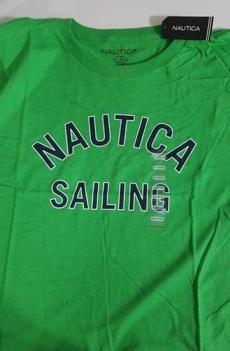 Mens Nautica T-Shirt Short Sleeve Tee White Gray Navy Red Green M L XL 2XL 3XL - Picture 12 of 26