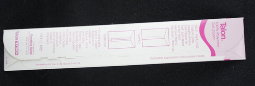 Talon Polyester Coil Zipper 9 Inch Color 105 Gray Grey Vintage 1978 FREE SHIP - Picture 3 of 4
