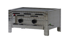 Gasgrill Gastrobräter für Propangas mit Grillset nach LFGB § 31 geprüft