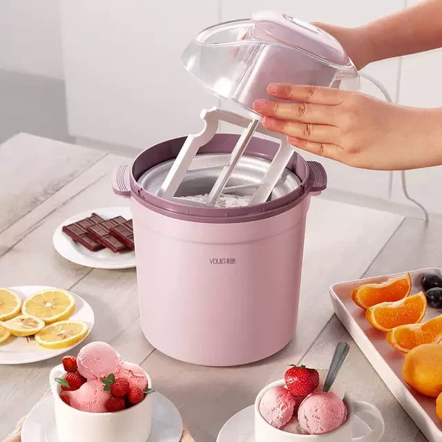 Automatic Ice Cream Machine Maker Sorbet Fruit Yogurt Dessert Maker