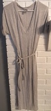 NWOT WOMENS ASOS HEATHER GRAY DRESS WITH TIE BACK SIZE 10