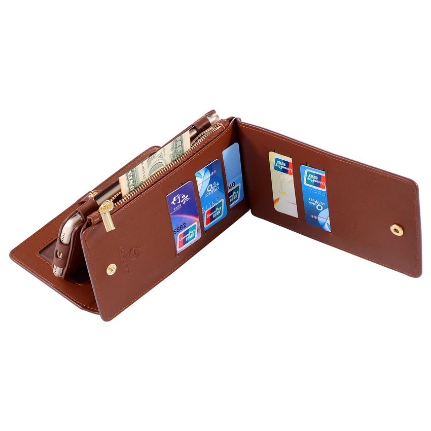 iPhone 7 / iPhone 7 Plus Luxury Card Flip Wallet Phone Case I48 - Image 4 of 4