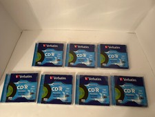 Verbatim CD-R 52x 700MB Blank Media ( LOT of 7 ) Pre-owned