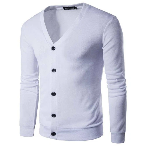 Mens Knitted Long Sleeve Cardigan Sweater Winter Casual Jacket Coat Tops Outwear - Picture 8 of 19