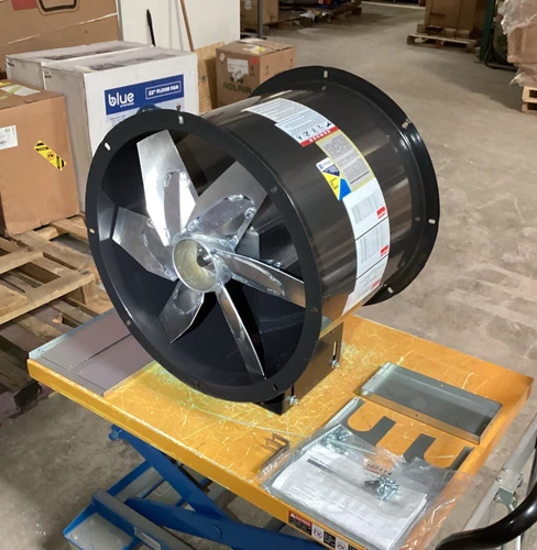 DAYTON 4C661 18" Tubeaxial Belt Drive Fan No Motor Included 166205A