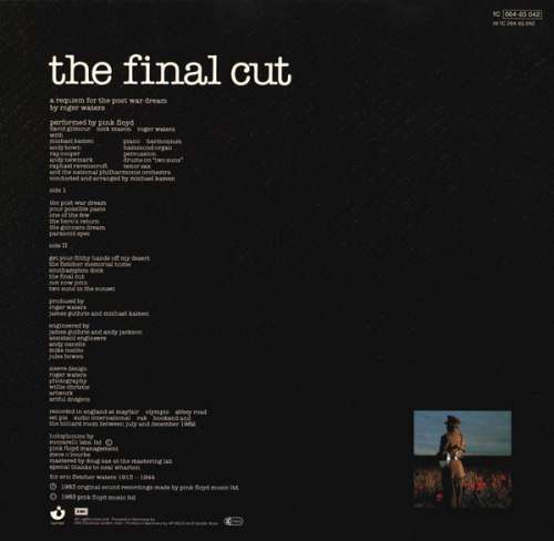 Pink Floyd The Final Cut LP Album Gat Vinyl Schallplatte 046 | eBay