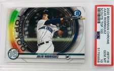 2020 Bowman Chrome Julio Rodriguez Scout’s Top 100 PSA 10 💎 Multiples Available
