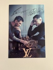 MESSI x C.RONALDO x LOUIS VUITTON - Repro Autogramm 10.5x14.8 