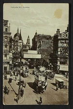 UK, ENGLAND 610-LONDON -Ludcate Hill (Real Photo (RPPC)