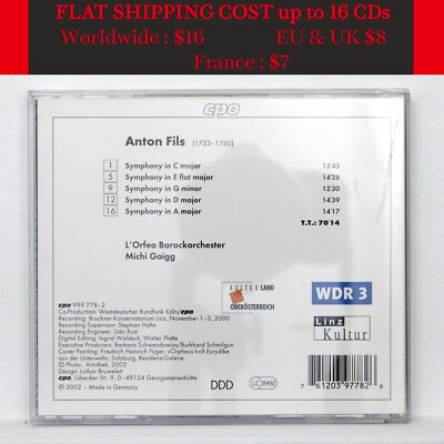 MICHI GAIGG ⸺ ANTON FILS Symphonies ⸺ CPO CD NM | eBay