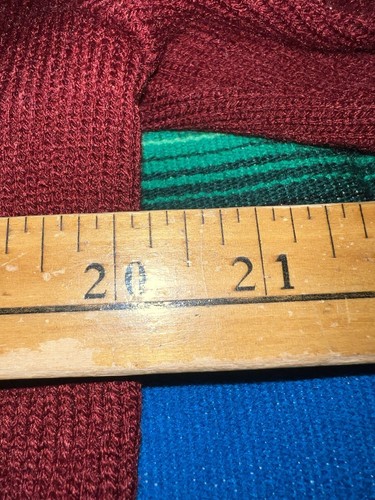Denver Language School Boys Sweater Youth XL Burgandy Cardigan Wool Dennis tag - Picture 8 of 8