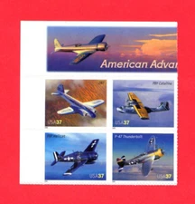 SCOTT # 3916-3919 Advances in Aviation Issue U.S. Stamps MNH - Margin Block of 4