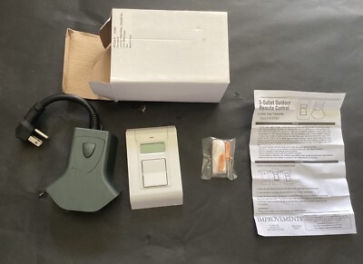 Improvements 3 Outlet Outdoor Remote Control With Timer