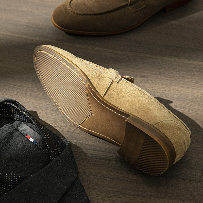 SAOLA Mocassini uomo scarpe slip on casual business guida moda scarpe pelle scamosciata