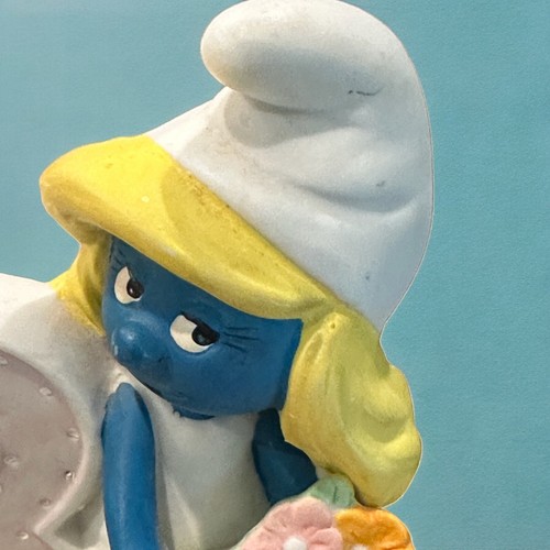Smurfette Birthday Ceramics #8607 Porcelain Happy 3rd Birthday 1983 - Picture 5 of 9