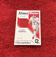2020 Chronicles Draft Picks Alma Mater Materials /299 Jalen Hurts #18 RC (.0325)