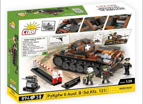 COBI 2596 PzKpfw II Ausf.B Sd.Kfz.121 Panzer II 1939 Limited only 1500 pcs made - Picture 2 of 9