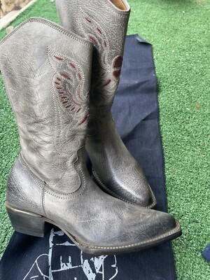 FREEBIRD BY STEVEN Ranch LEATHER BOOT SZ NEW MSRP Stone (No  Harness