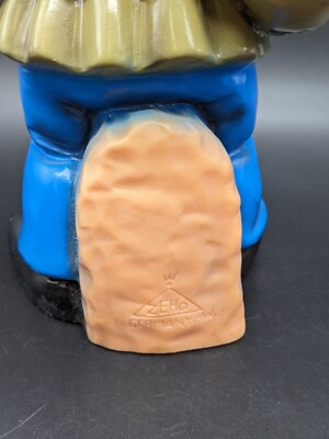 Zeho Garden Gnome Blow Mold Set Musician Trumpet Accordion W