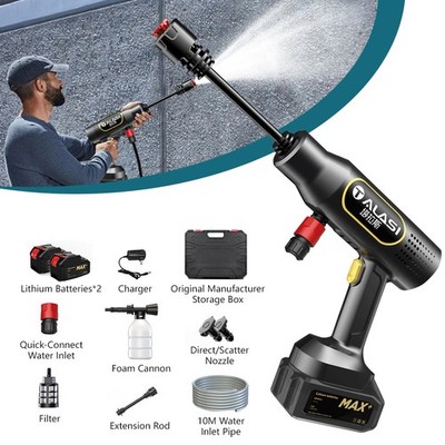 Wireless High Pressure Car Washing Gun Portable Powerful Car Cleaning Machine