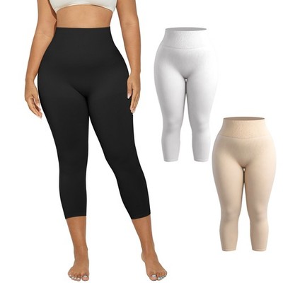 Plus Size Slimming Anti Cellulite Compression Leggings Leg Shaper High Waist US