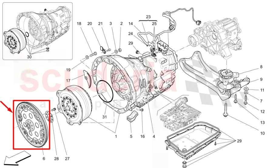 2014-2020 Maserati Ghibli S Q4 3L AWD Automatic Transmission Flywheel Flexplate