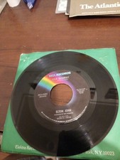 Elton John  The Bitch Is Back, Cold Highway 45rpm Record, MCA 40297 VG Condition