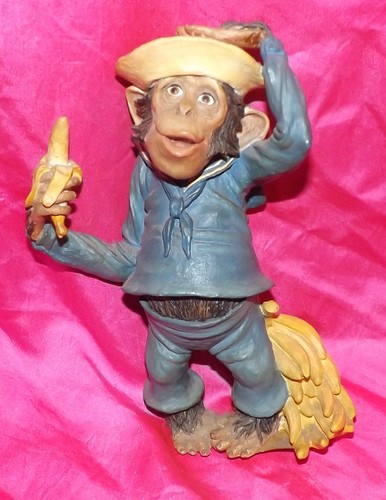 💥 FIGURINE SINGE MARIN MARINE SINGE CHIMPANZÉ SINGE 7" PAR BANANAS - Photo 1/3