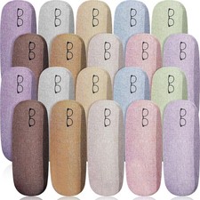 Kanayu 20/40 Pcs Hard Shell Glasses Case Bulk Linen Fabrics Protective Eyeglasse