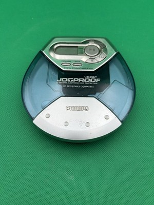 Philips Jogproof Portable CD Player 45 ESP Blue Model AX5111/17 Works