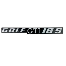 Volkswagen - Golf I - Logo de coffre Golf GTI 16S lettrage argenté - Finition co