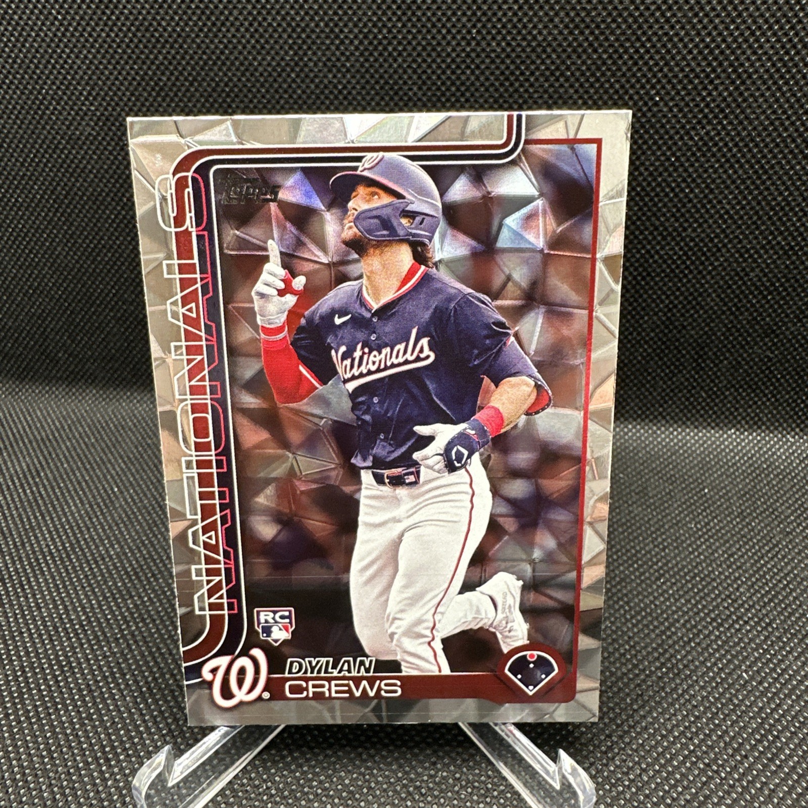 2025 Topps Series 1 Dylan Crews RC #74 Diamante Foil - Washington Nationals