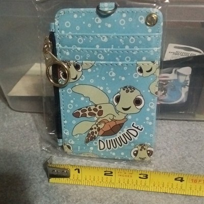 Disney Finding Nemo Crush Blue Zip ID Holder w/ ID Window