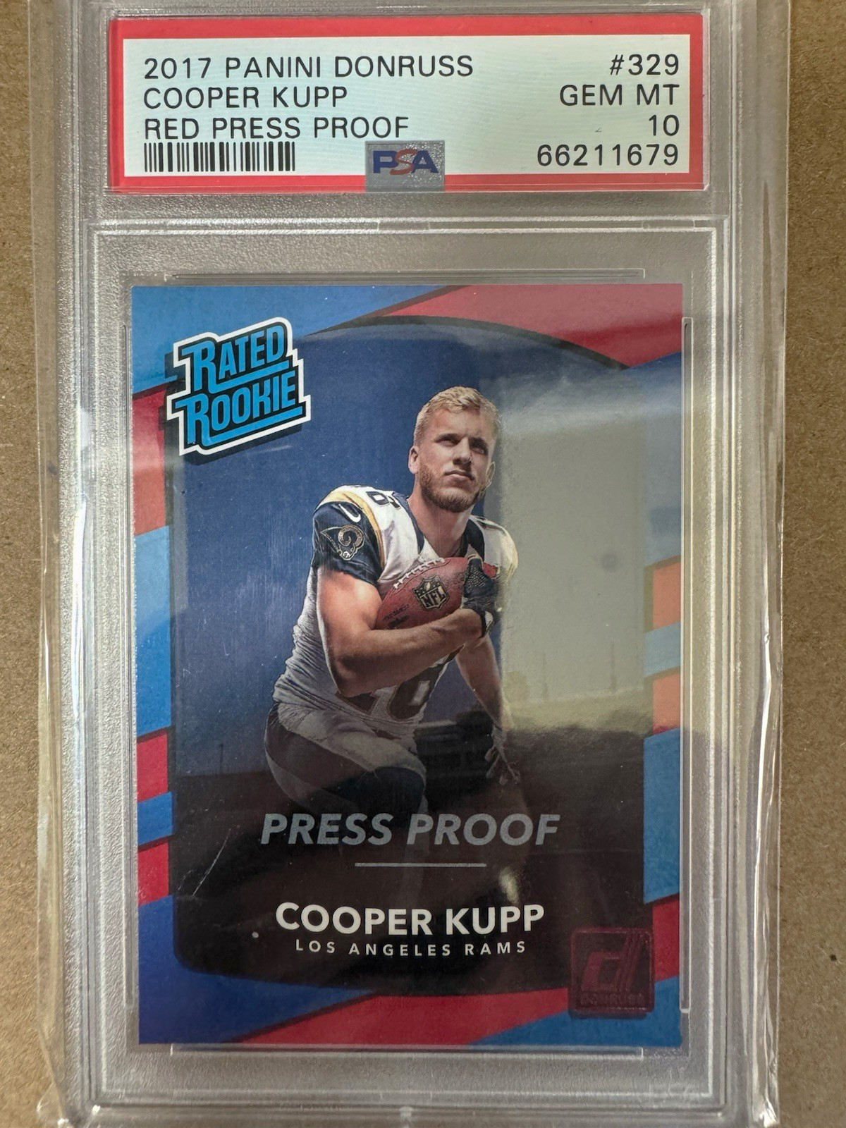 Cooper Kupp Panini Donruss #329 Press Proof Red