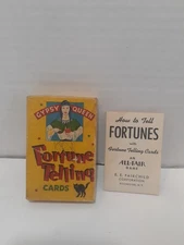 Gypsy Queen Vintage Fortune Telling Card Game E. E. Fairchild 1959  complete 36