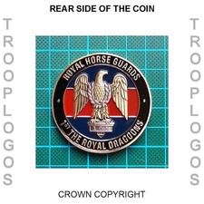 The Blues and Royals   Commemorative Coin Challenge Coins UK Queens Crown