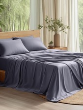Queen Sheet Set Cooling Sheets Queen Size Bed Set Rayon Derived from Bamboo
