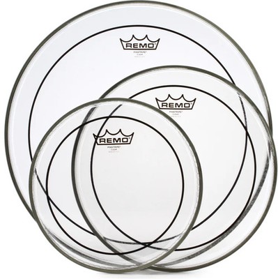 Remo Pinstripe 3-piece Tom Pack - 10''/12''/16'' - Clear