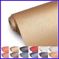 Faux Leather Fabric, 55" Wide Upholstery Fabric by The Yard Marine Vinyl Fabr...