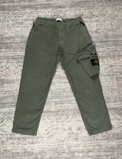 Stone Island Authentic Utility Cargo Pants With Pockets Size 31 Khaki Green